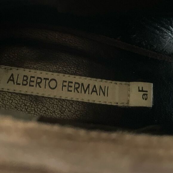 Alberto Fermani Suede Peep Toe Ankle Boots Size 39 - Picture 5 of 10